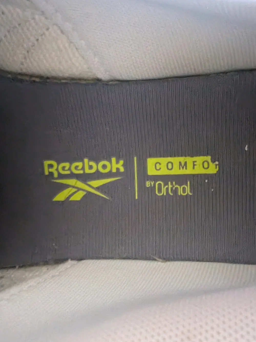 Reebok Men’s White Sneakers with Navy Accents